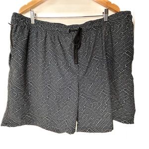 Goodfellow & Co Black/White‎ Swim Trunks Men's XXL